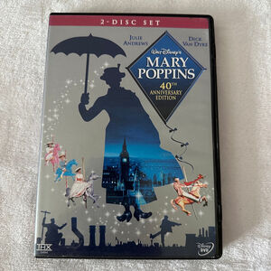 Disney Mary Poppins 40th Anniversary Edition 2-Disc DVD Set Silver Blue